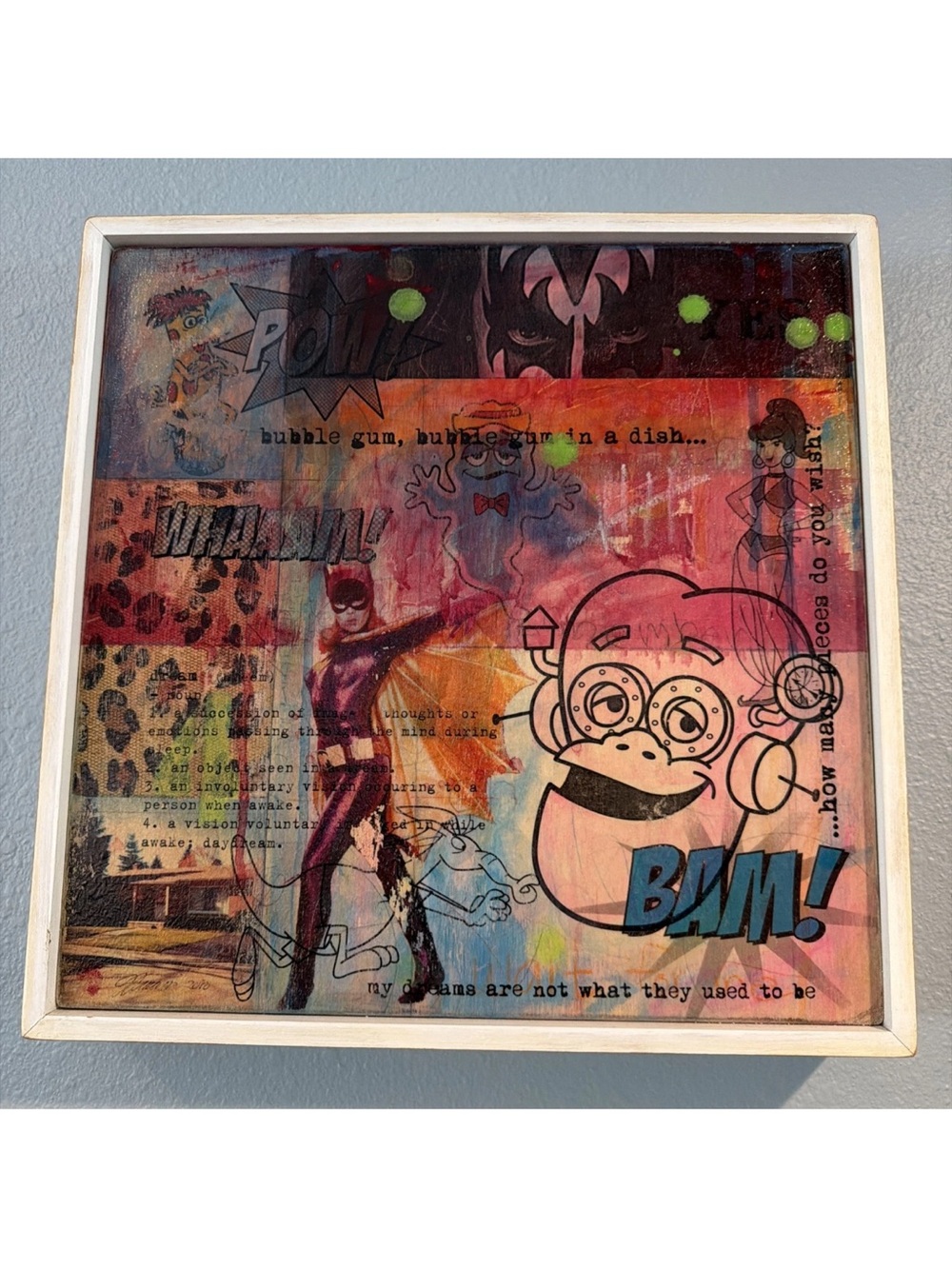 Pop Art by Eric Fracassi. Titled Dreaming of Saturday. Signed